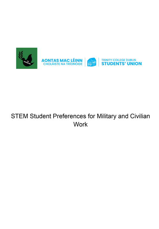 STEM Student Preferences for Military and Civilian Work
